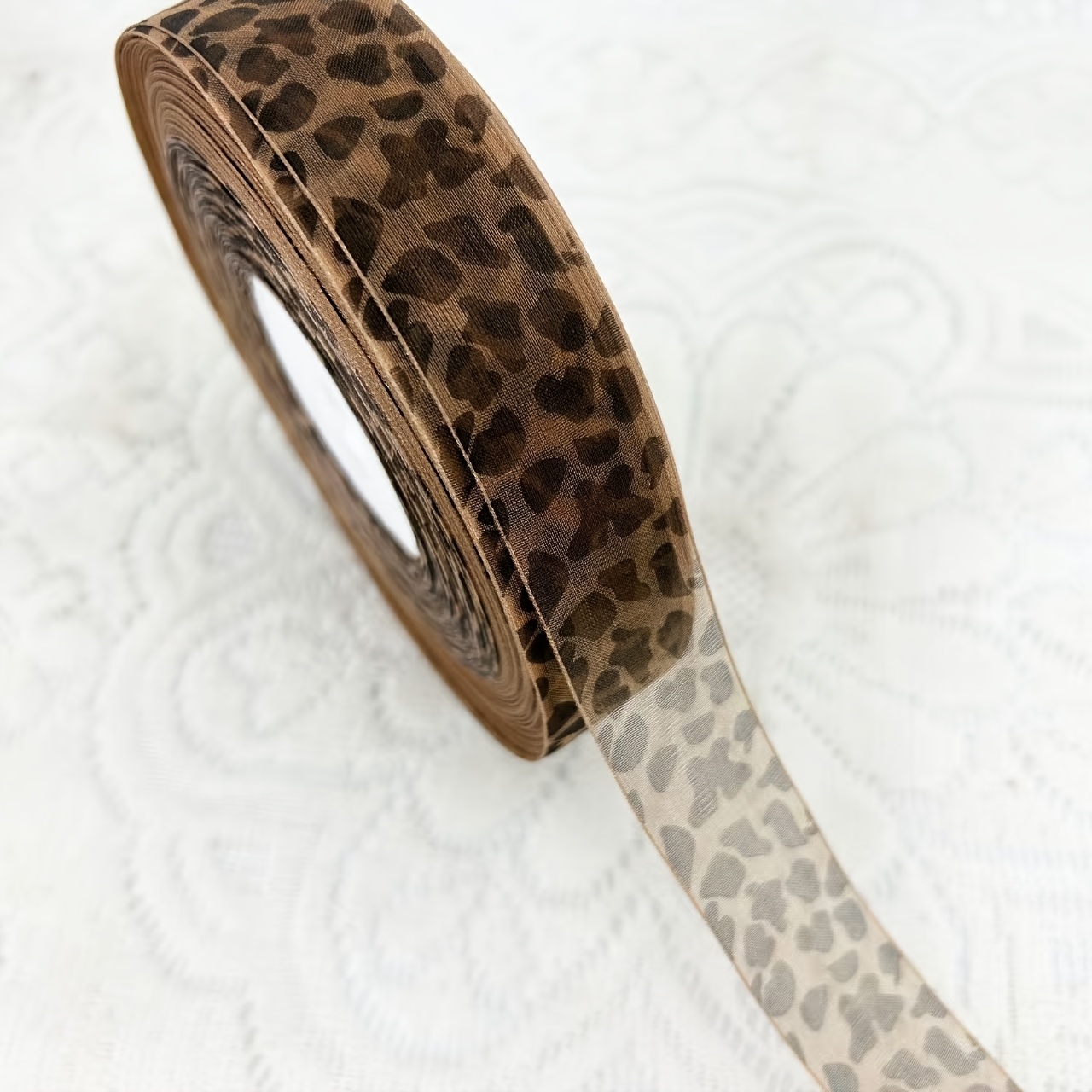 immagine dell'articolo nastro decorativo vintage da 5 iarde/4 cm di larghezza, materiale di finitura in raso bifacciale,   per   delle scarpe, confezioni regalo, abbellimenti per abbigliamento e decorazioni per albero di natale