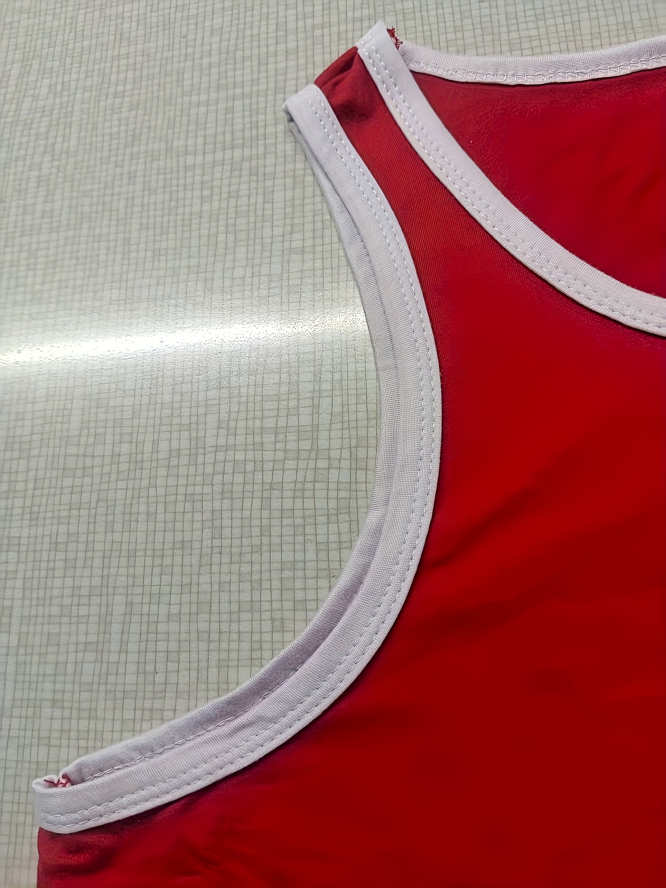 Men's Solid Color Vest Summer Tank Top Sleeveless Fitness Sports Shirt Trendy