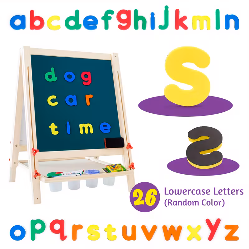 26 27 53 79pcs magnetic letters and number stickers for spelling learning toys educational toys for classroom and home back to school christmas and halloween gifts random color Product details 3