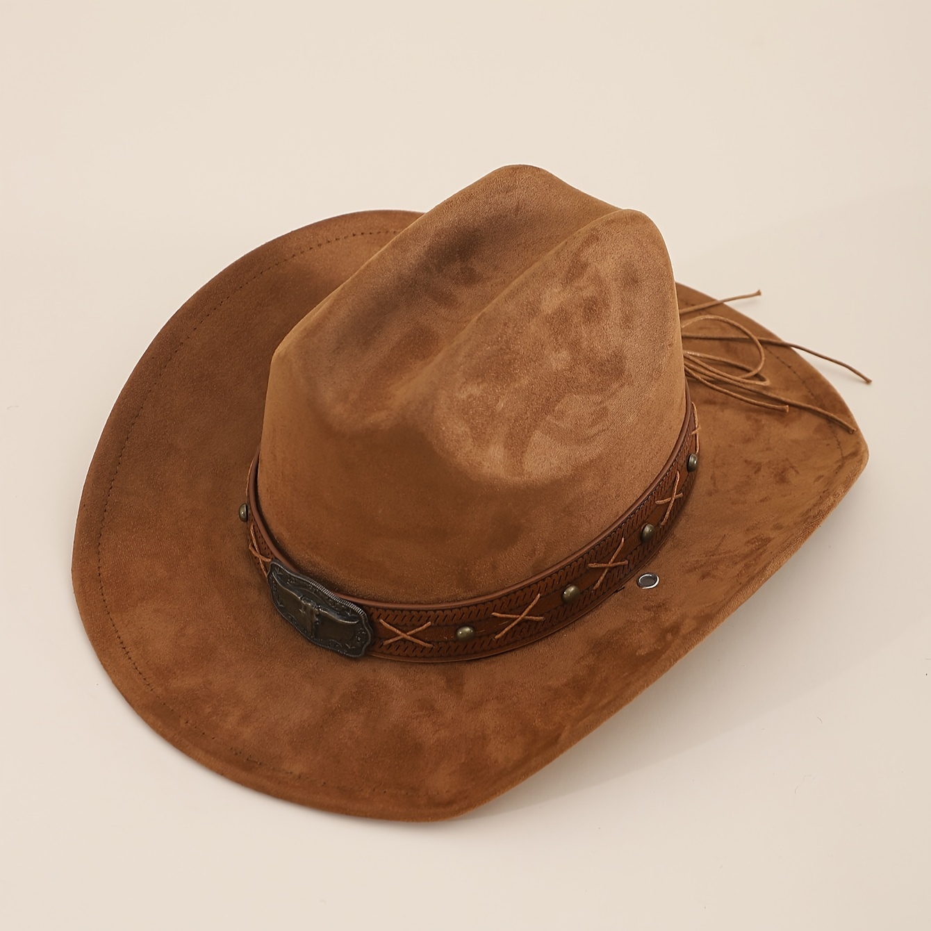 

Suede Cowboy Hat For Women - , Rolled