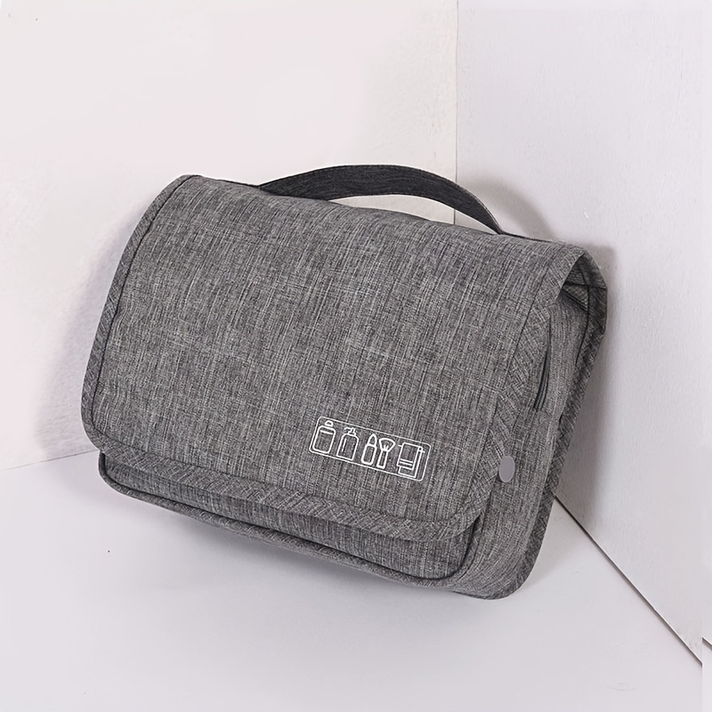 TEMU Travel Toiletry Bag With Skincare Hooks, Wet/dry Separation, Portable Storage Pouch, Makeup Bag, Wholesale In Stock, Hanging Hook Design, Travel