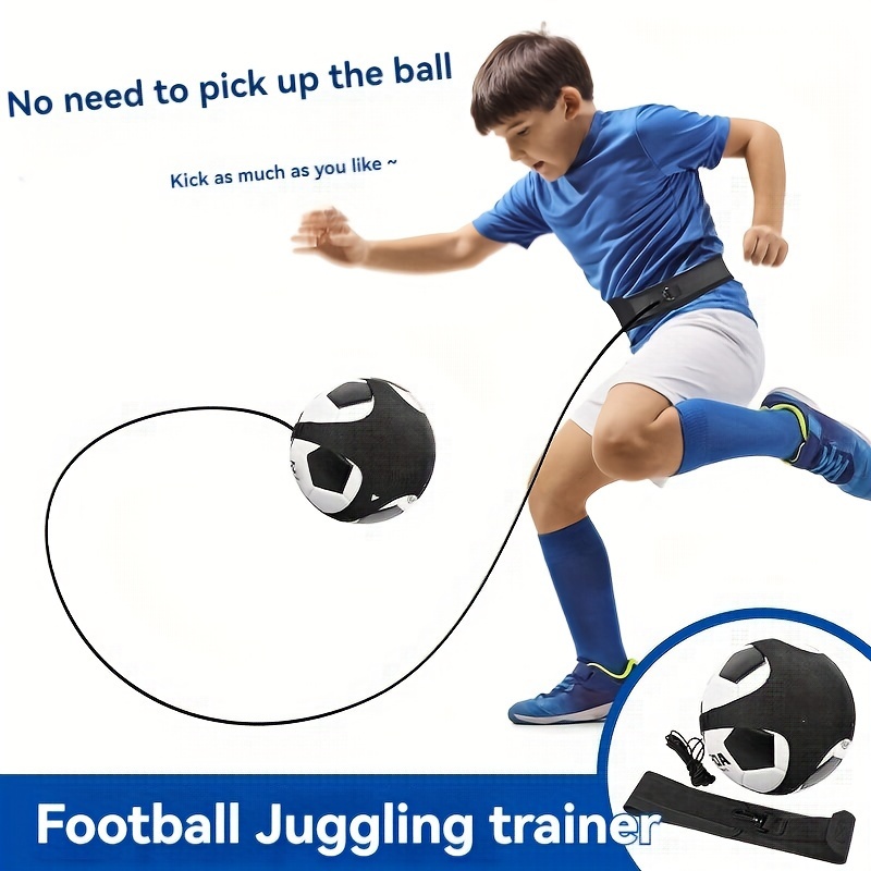 

Soccer Training Ball Juggling Belt, Elastic Rebound Rope, Football Training Equipment, With Size 4 Soccer Ball