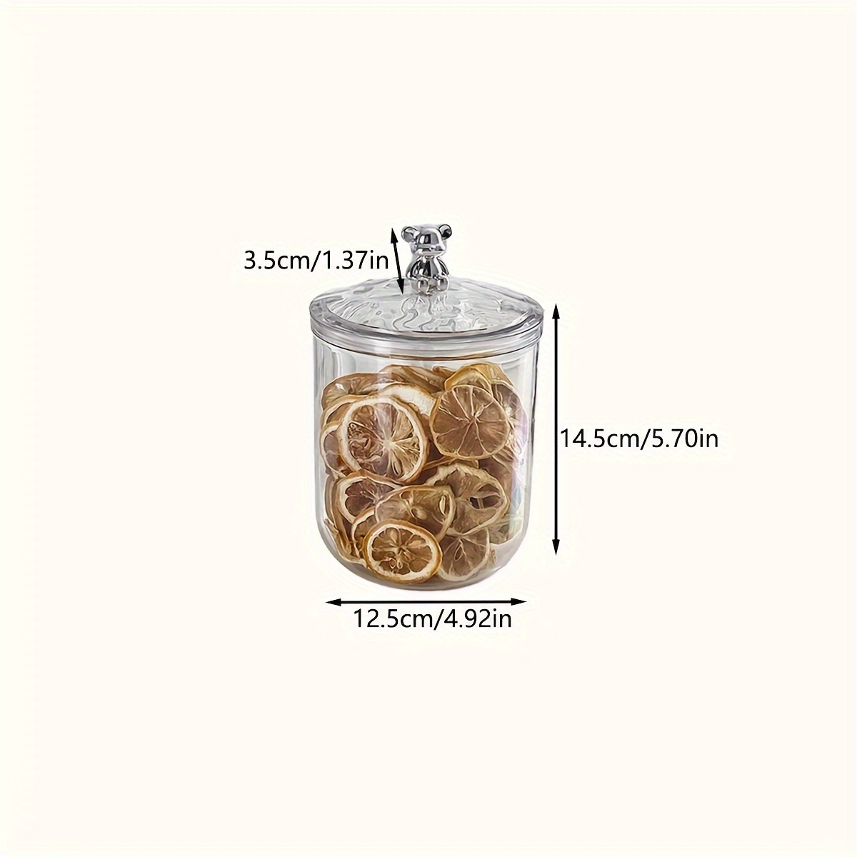 TEMU 1pc Airtight Storage Jar Lid - Moisture & Insect , For , Nuts, Grains & , Utility Hooks