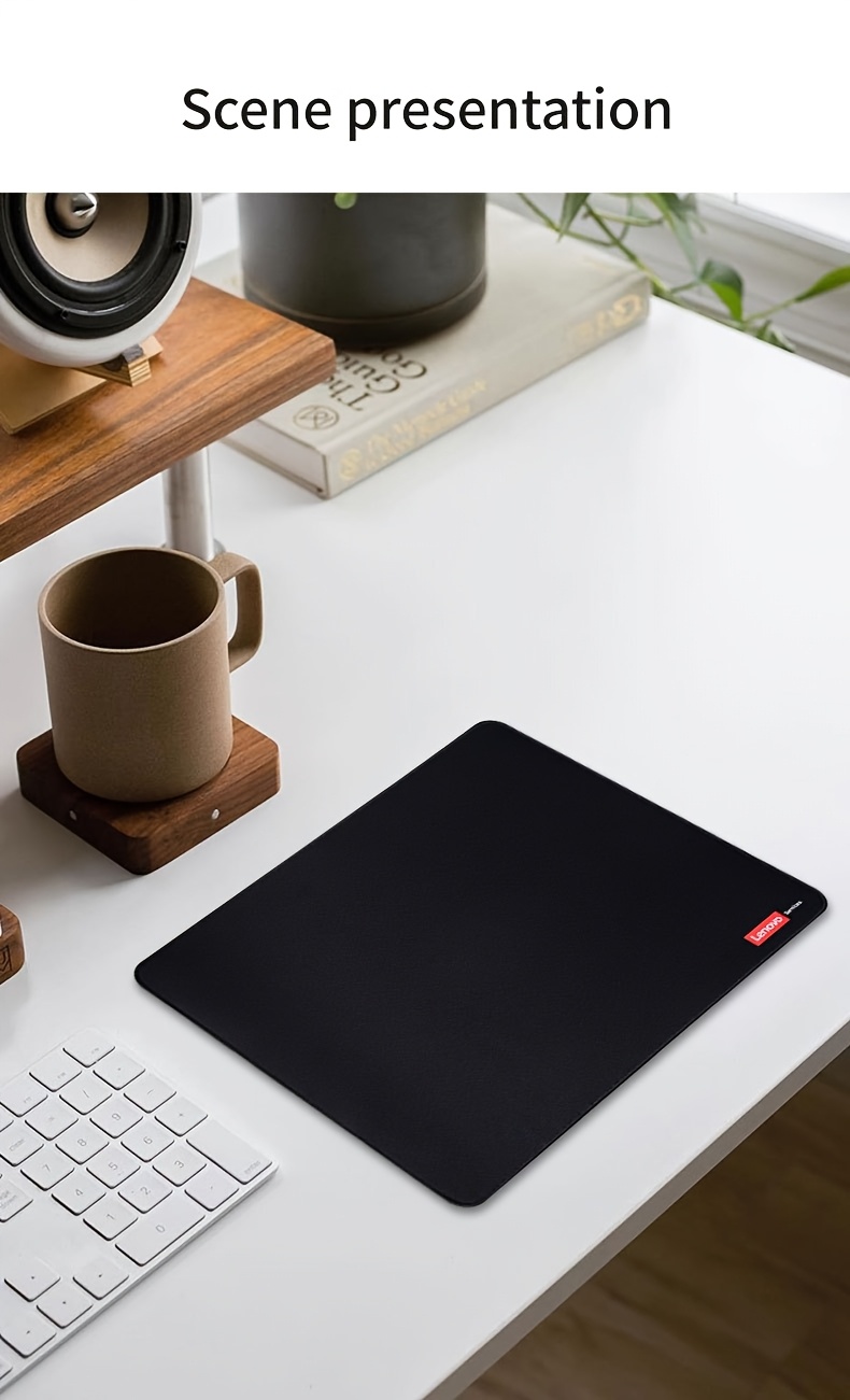 Lenovo Classic Non-Slip Gaming and Office Mouse Pad - Large Desk Mat with Anti-Slip Base, Precision Tracking, Easy-Clean Surface for PC, Laptop, Computer - Compatible with Lenovo Computers, Large Mousepad for Desk, Sleek Design
