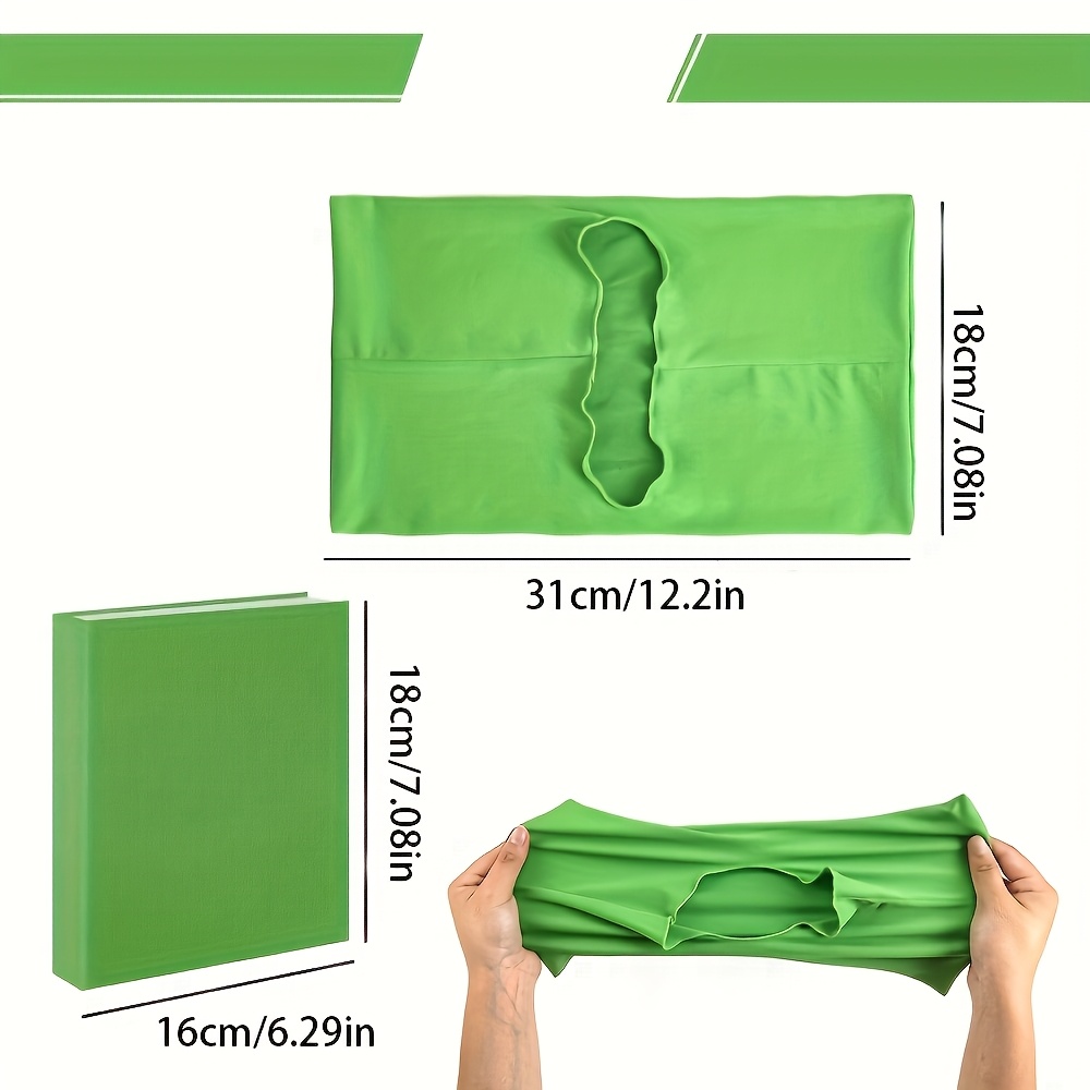 neuer stretch-buchumschlag für 6x9 hardcover-lehrbücher, wiederverwendbar, elastisch,  , (stift nicht enthalten)