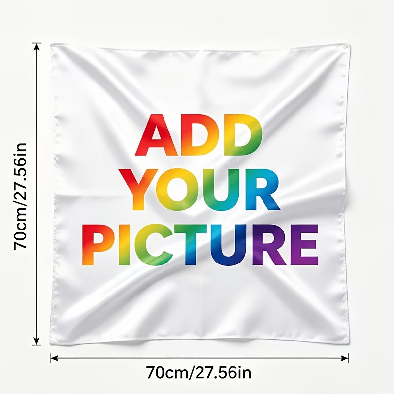 TEMU Foulard personalizzato da donna con stampa, foulard personalizzato, fascia elegante multifunzionale, laccio per borsa, foulard decorativo per il