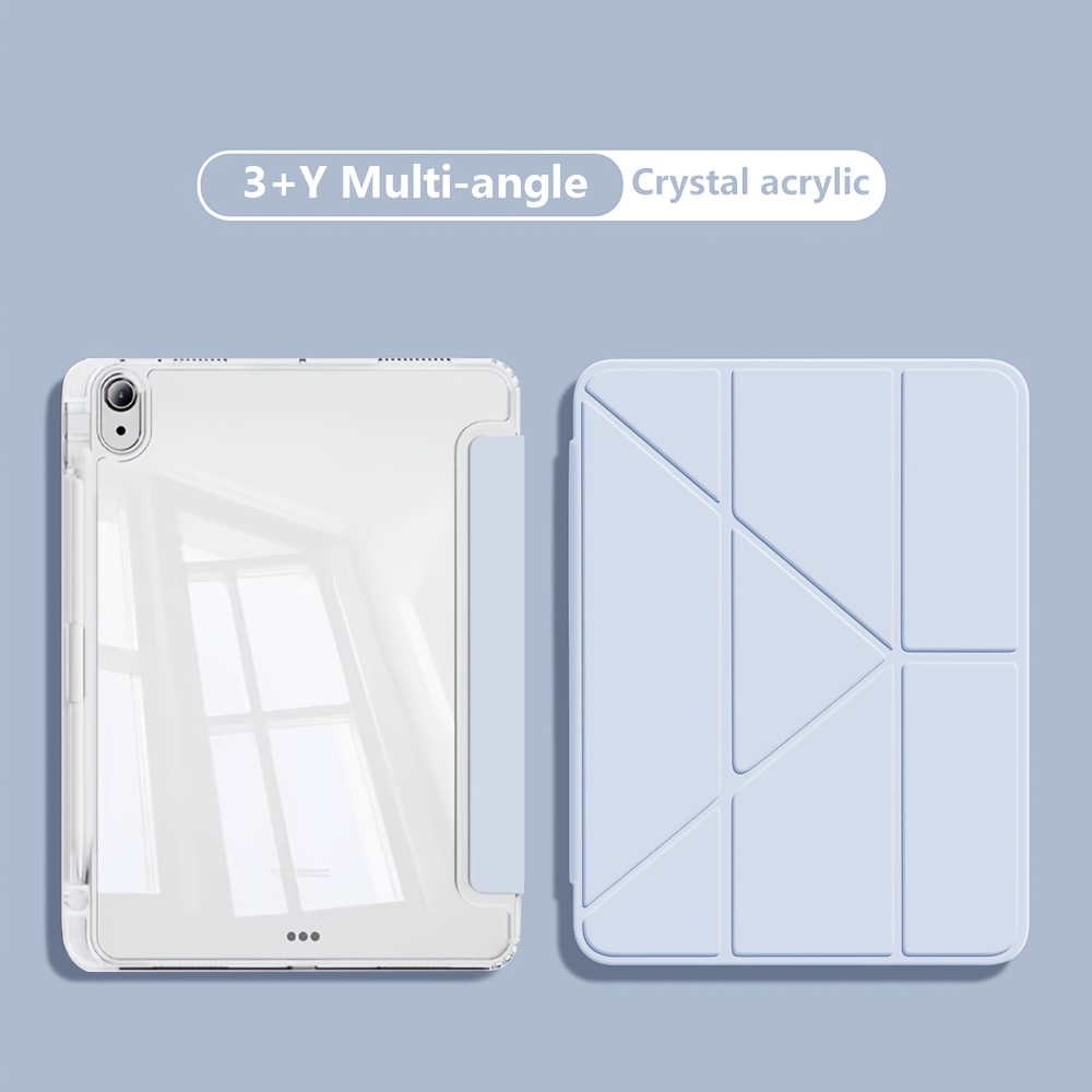 TEMU [Acrílico Plegable ] Compatible con Ipad 10Th 11Th A16 11 Pulgadas 2025, 9..2 11.0 12.9 13.0 Mini 6 7 Air 4/5/6/7 Pro 11 12.9, Acrílico,
