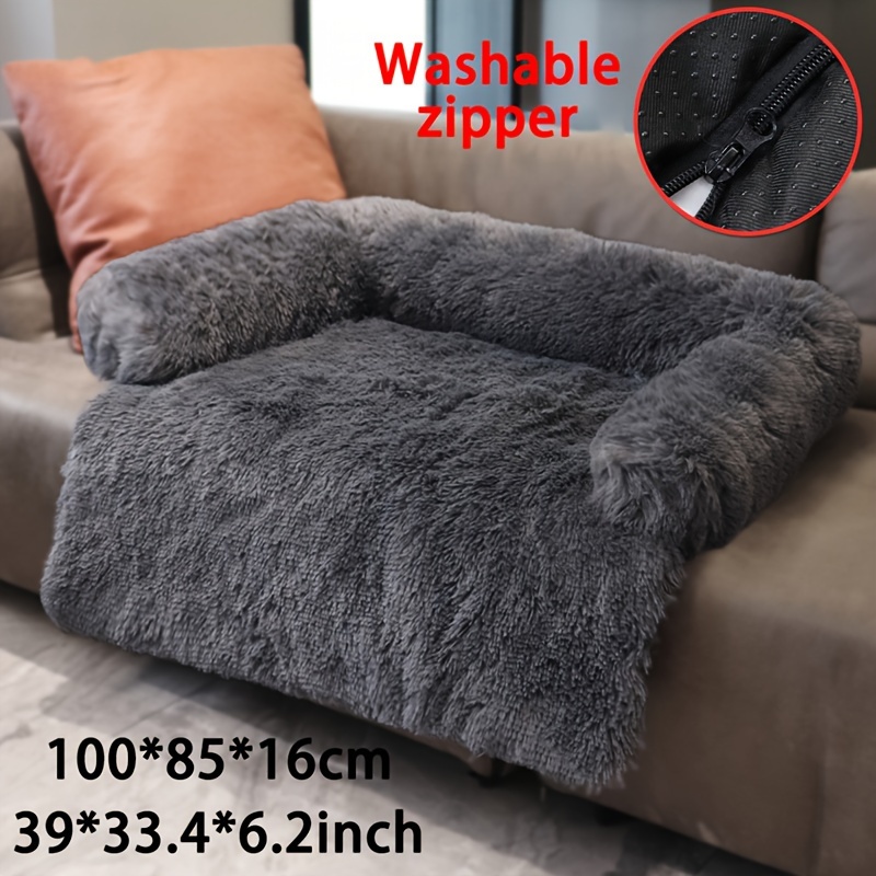 Soft And Cozy Plush Dog Bed For Small, Medium, Large Dogs - Dual-use Pet Nest With Removable Washable Cover, High Elastic Pp Filled Lounger And Non-slip Bottom