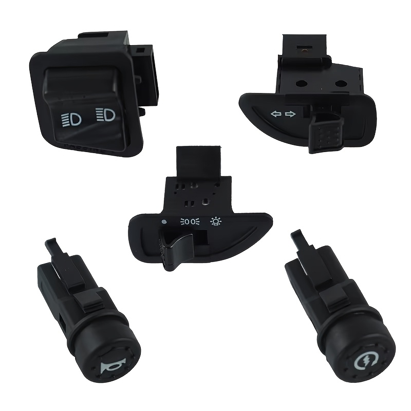 Image of Suitable For 5 Switches Motorcycle Headlight Signal Horn Start Control Assembly, Without Battery