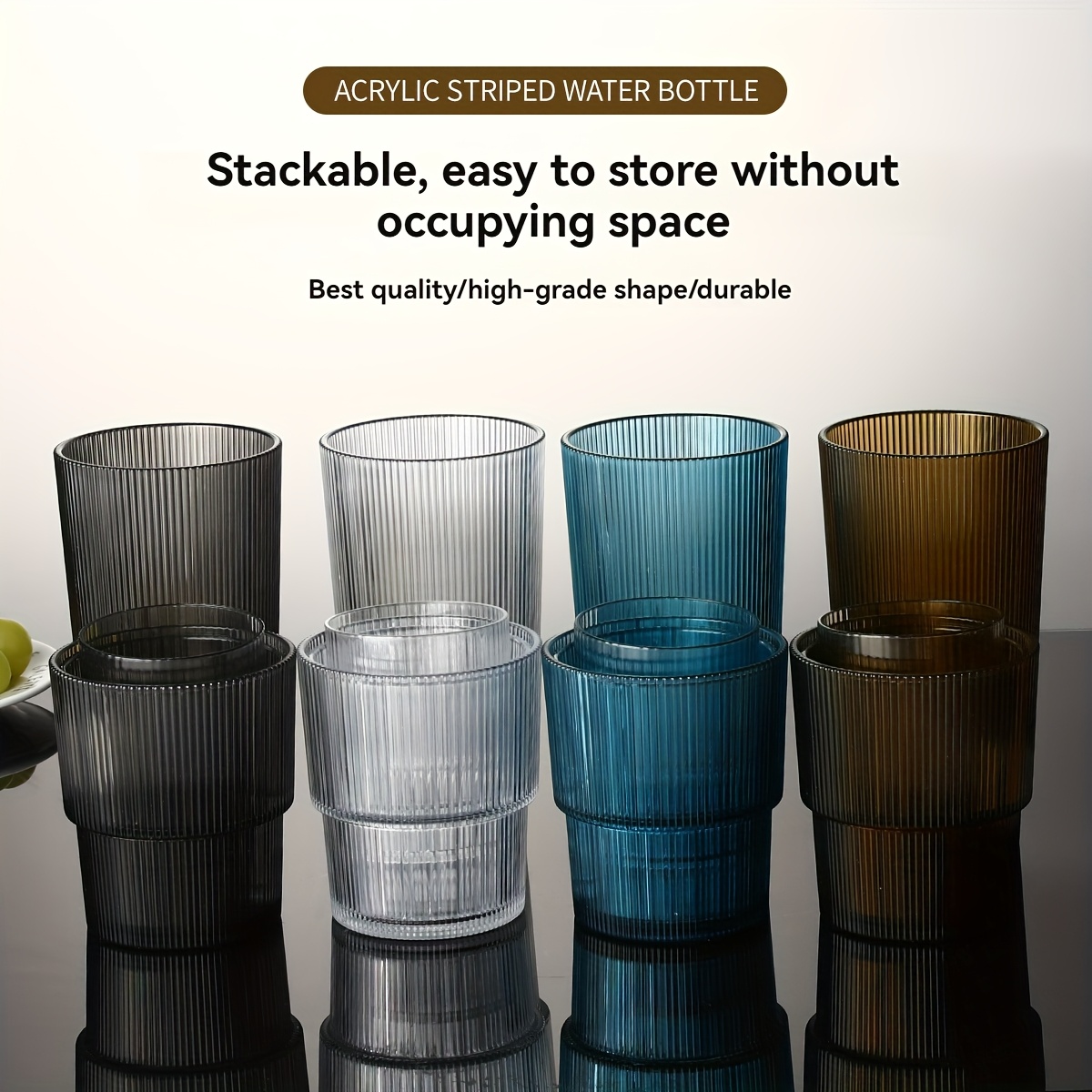 set 4 acrylic drinking glasses 12 34oz resistant - Temu Peru