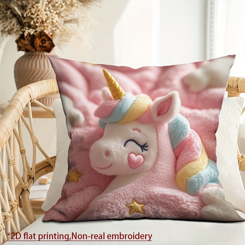 Fieltro Cojin De Unicornio En Tela Cheap Cojines Para Niñas