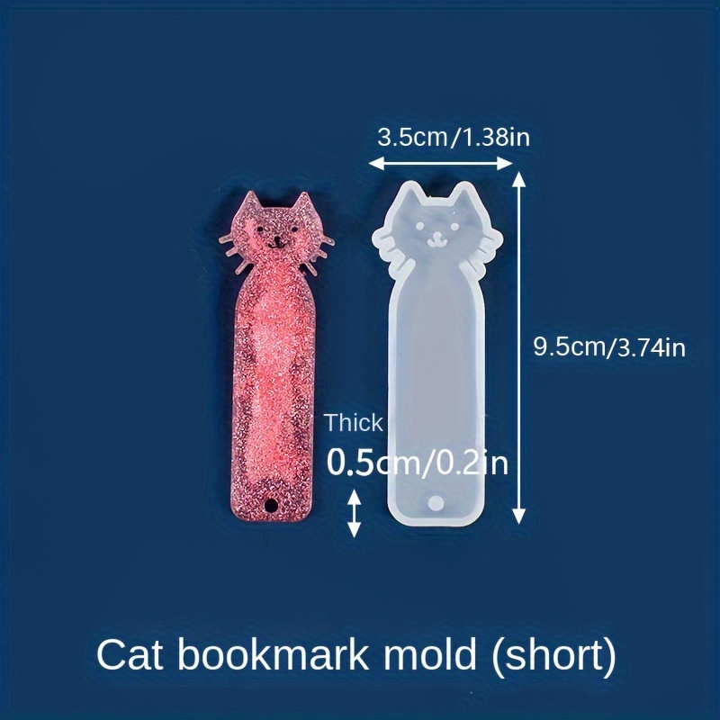 Animal Shape Bookmark Silicone Mold Diy Epoxy Resin Molds Uv - Temu