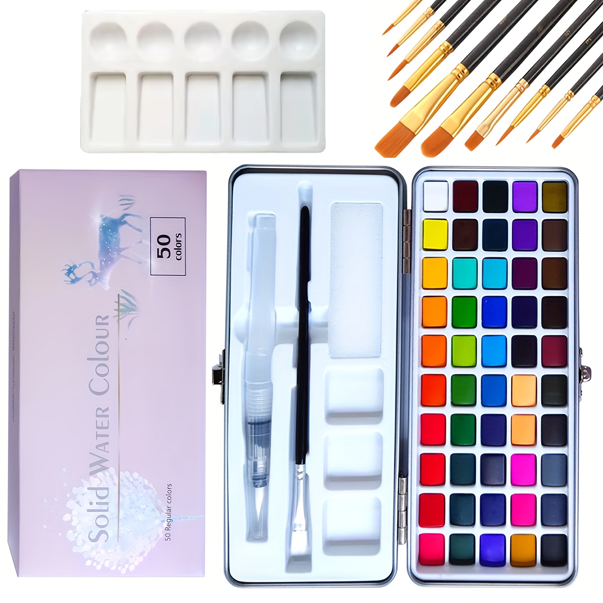

Set, For Painting, 50 , Included, Art , For Artists, Amateur Hobbyists And Painting