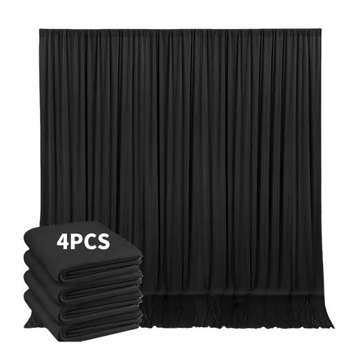1 set of 4pcs of 20ft x 10ft backdrop curtains for wedding decorations party banners and pull up flags wrinkle free curtains for birthday parties photo backdrops and home decor
