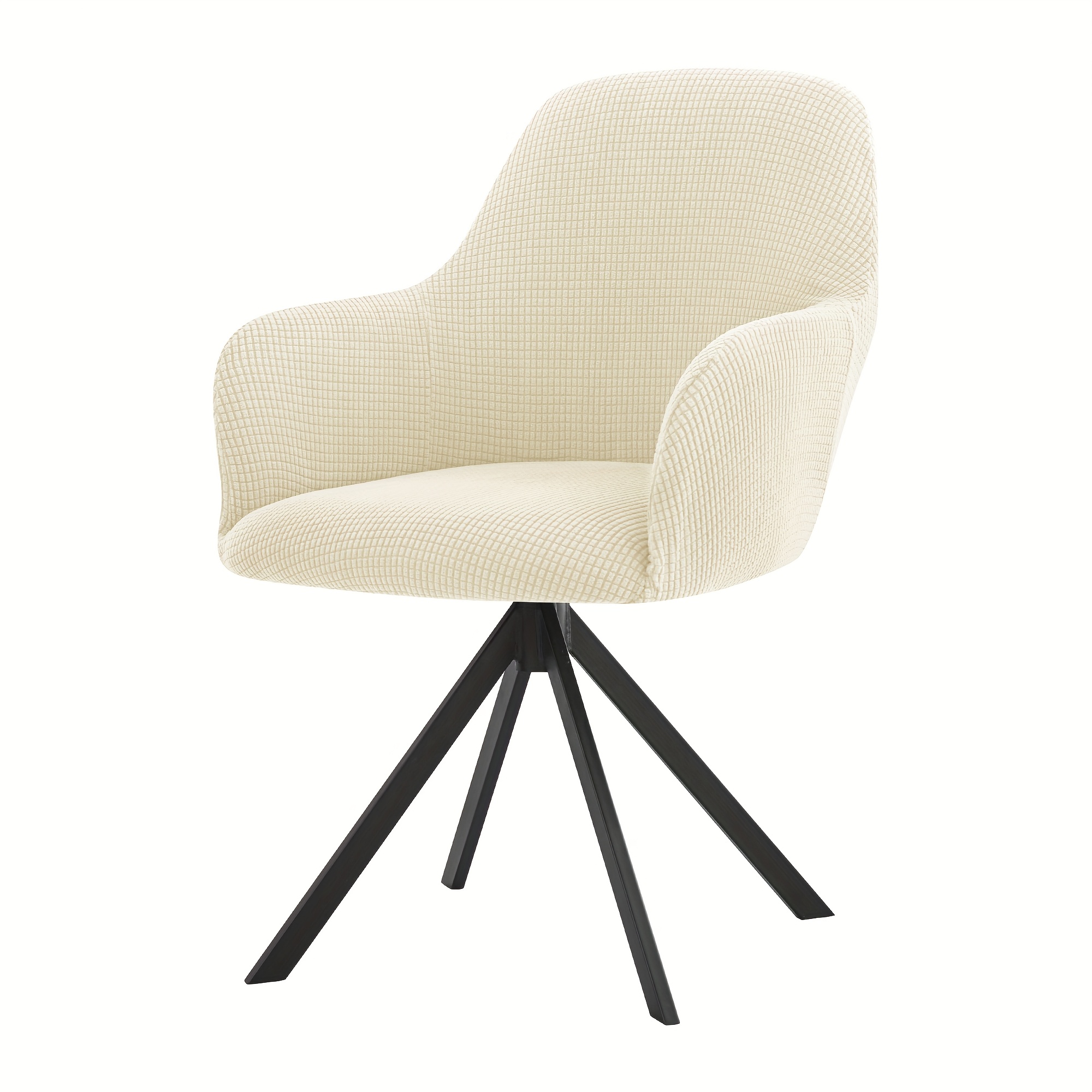 1pc Corn Velvet Stretch High Armrest Curved Dining Chair Sofa Cover Modern Curved Back Chair Sofa Cover Armchair Cover Suitable For Banquet Hall Office Living Room Dressing Table