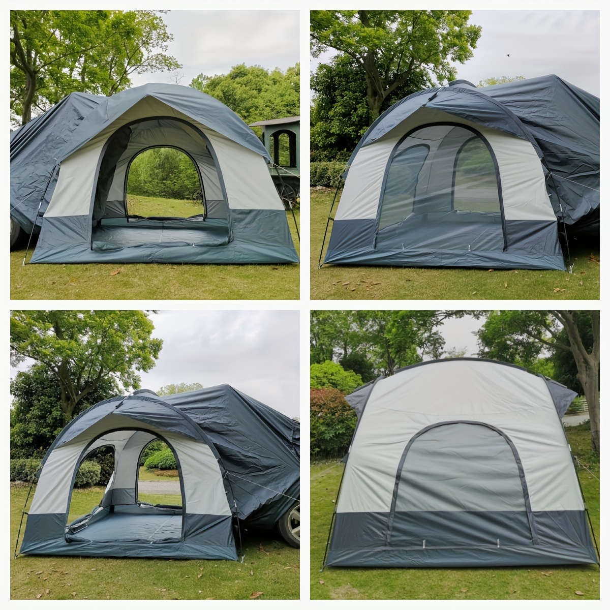 Outdoor Suv Car Rear Trunk Camping Tent For 3 Person Portable Suv Hatchback Shelter For Overlanding And Tailgate Camping