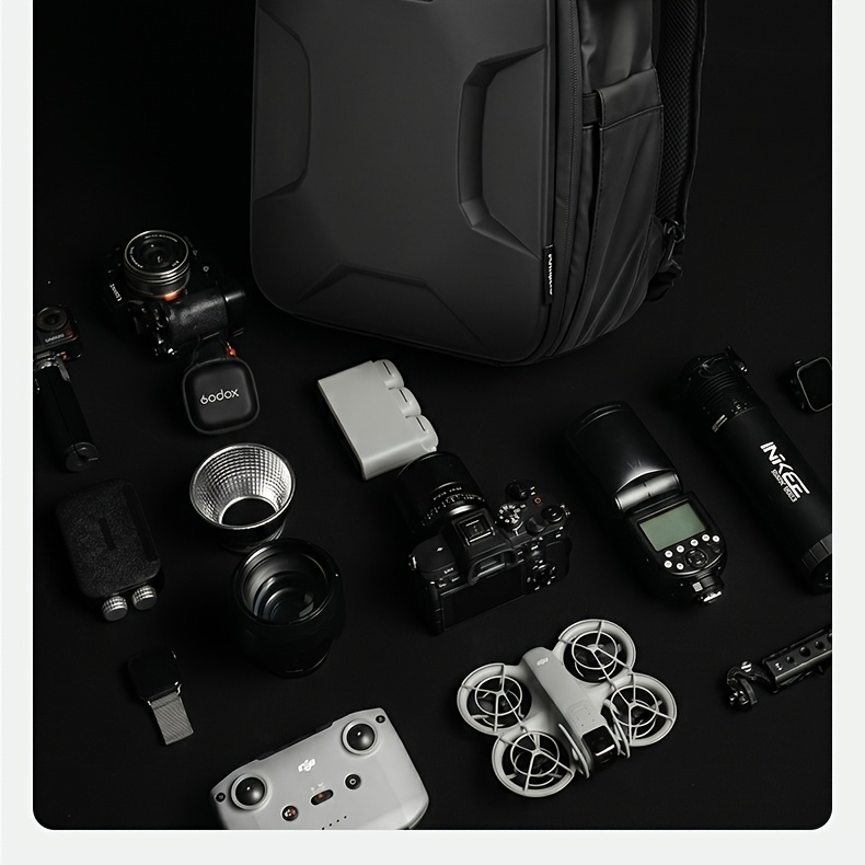   per fotocamera rigido multifunzionale,     da viaggio e campeggio per attività allaperto, borsa portaoggetti quotidiana per fotocamera dslr per   nikon sony   dslr   tele  videocamera | borsa per fotocamera con custodia    -s1 Dettagli dell'articolo 6