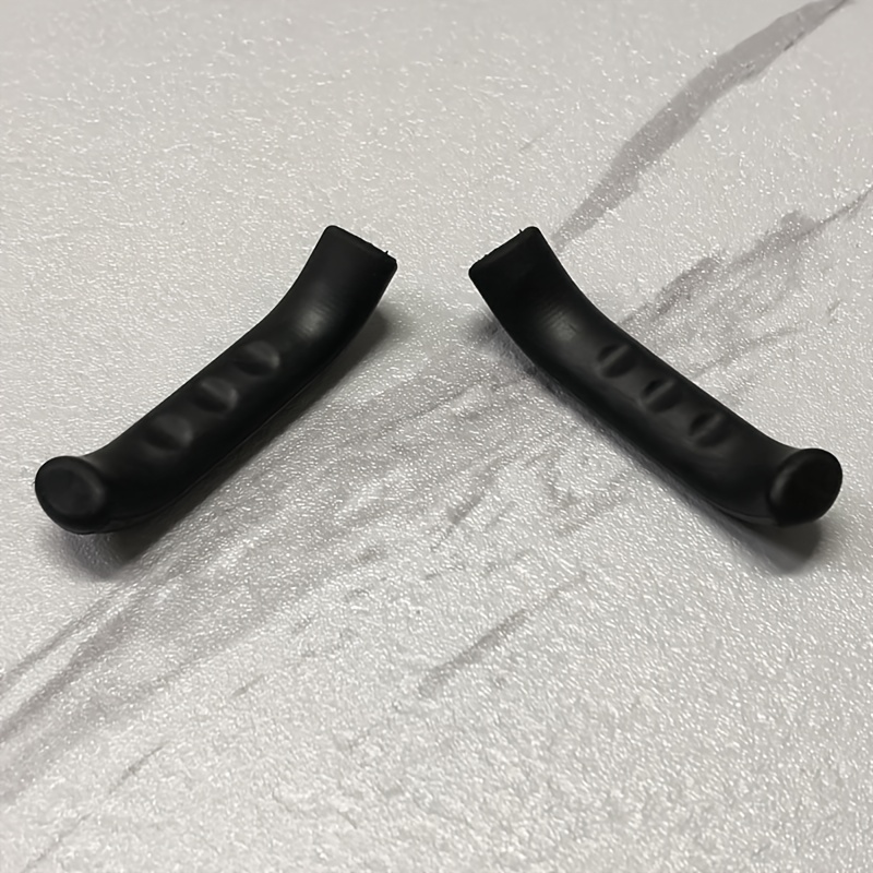 Image of 1 Pair Solid Color Bike Brake Lever Covers Bicycle Brake Lever Protective Sleeves Silicone Brake Lever Finger Guards Universal Bike Brake Lever Decorator Covers Suitable For Most Bicycle Handlebars