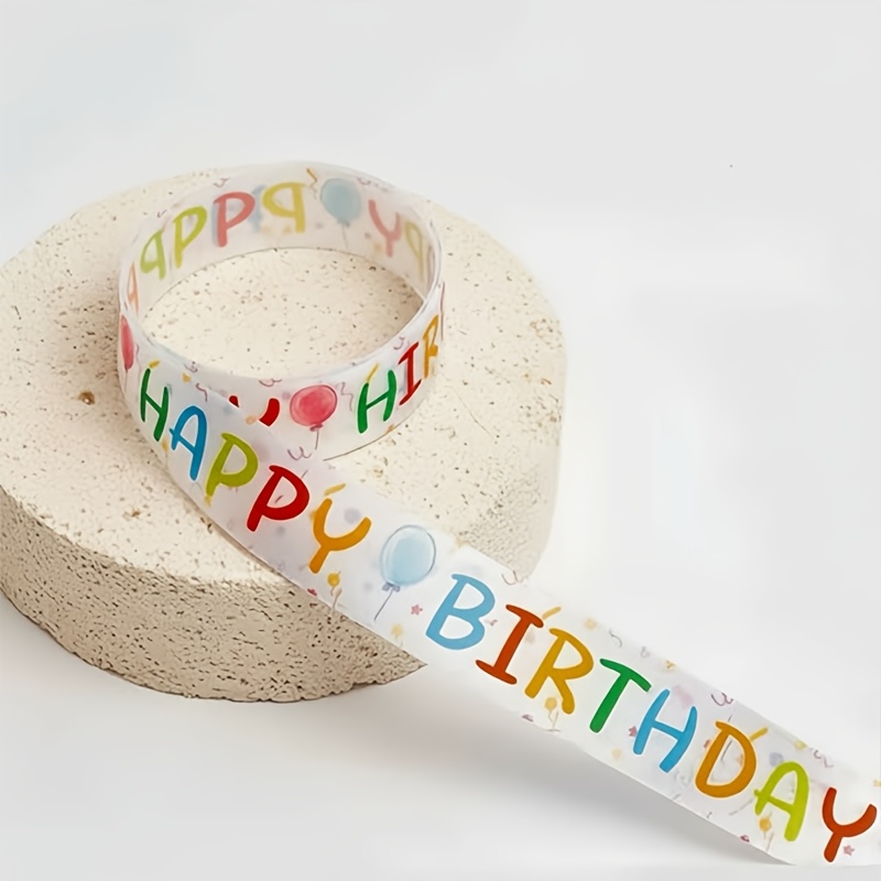 Colorful Birthday Party Ribbon, Suitable For Gift Boxes, Cake Boxes, And Inner Packaging Ribbons