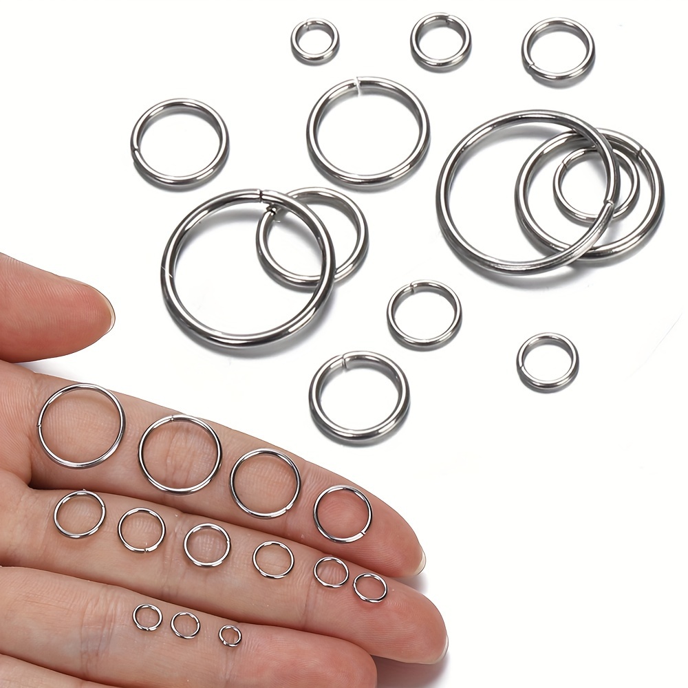 

Mingxuan Stainless Steel Jump Rings For Making - Assorted Sizes Open Jump Rings For Necklace Bracelet Chain Connectors - 50//200 Pieces Pack