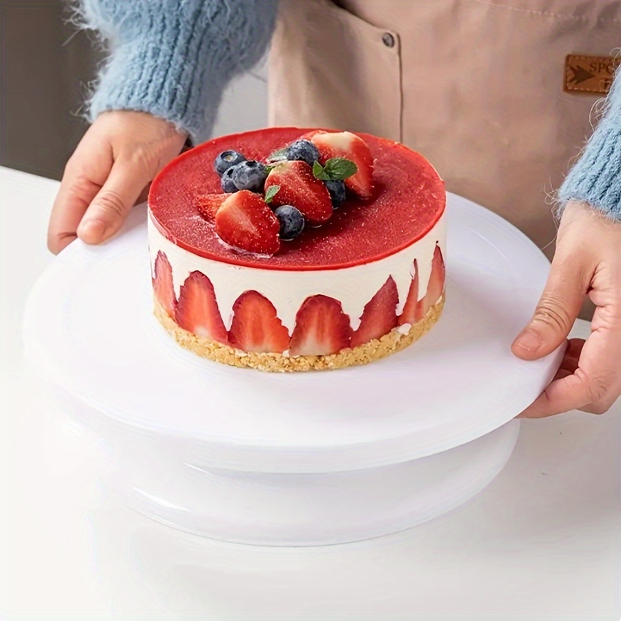 

1pc Rotating Cake Turntable For Decorating And Display - Ideal For Baking, Painting & Projects, Durable Plastic