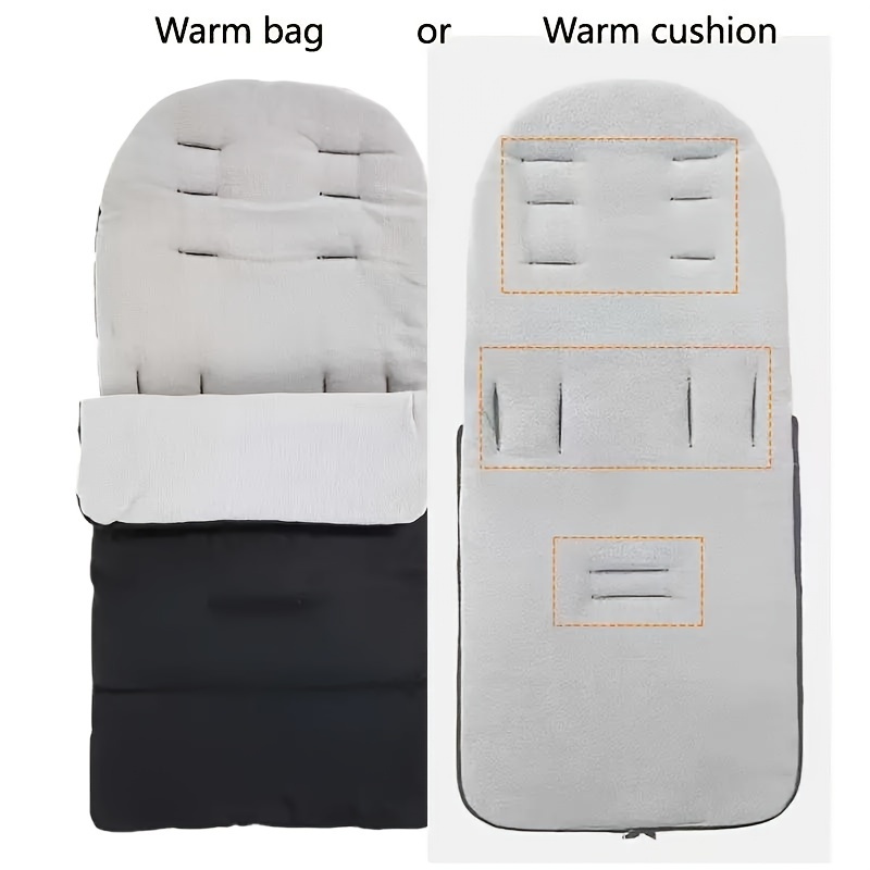 Universal Thickened Polyester Stroller Footmuff Attachment