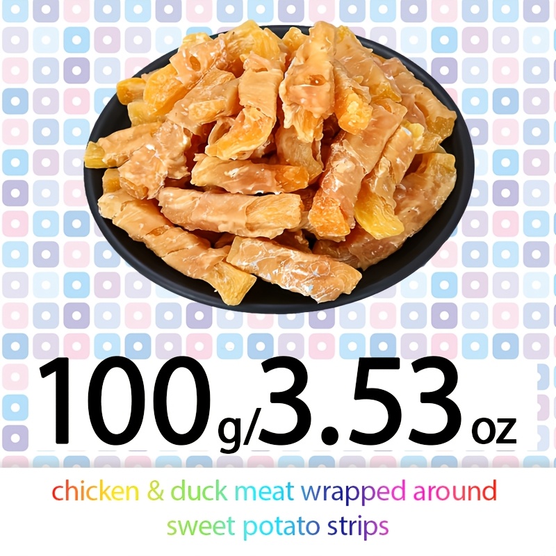 TEMU Dog Snacks Made From Chicken Wrapped In , Ideal For Small, Medium, And Large Dogs. Natural Treats Are Healthy, High In Protein, Easy To , And