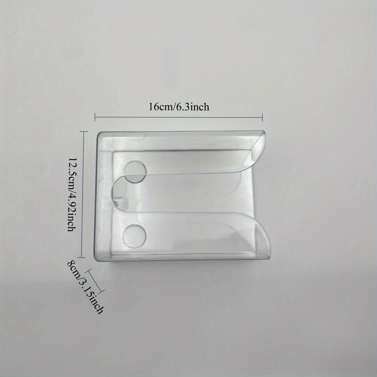 1  wall mounted tissue box holder no drill   bathroom kitchen organizer transparent square storage cabinet with   installation space saving modern   for living room office holds standard tissues bathroom organizers and storage sleek organizer sturdy construction home organizers Product details 4