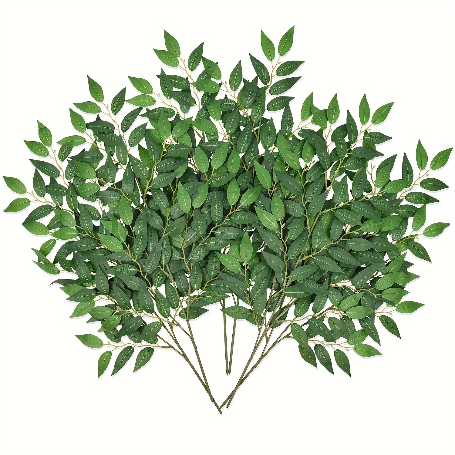 

[popular ] 27-inch Matte Green Italian Ruscus Artificial Greenery Stems, Leaf Garland Hanging Spray For Diy Wedding Arch, Bouquet Filler, Table Centerpieces, Home Decor - Plastic, , Plastic,