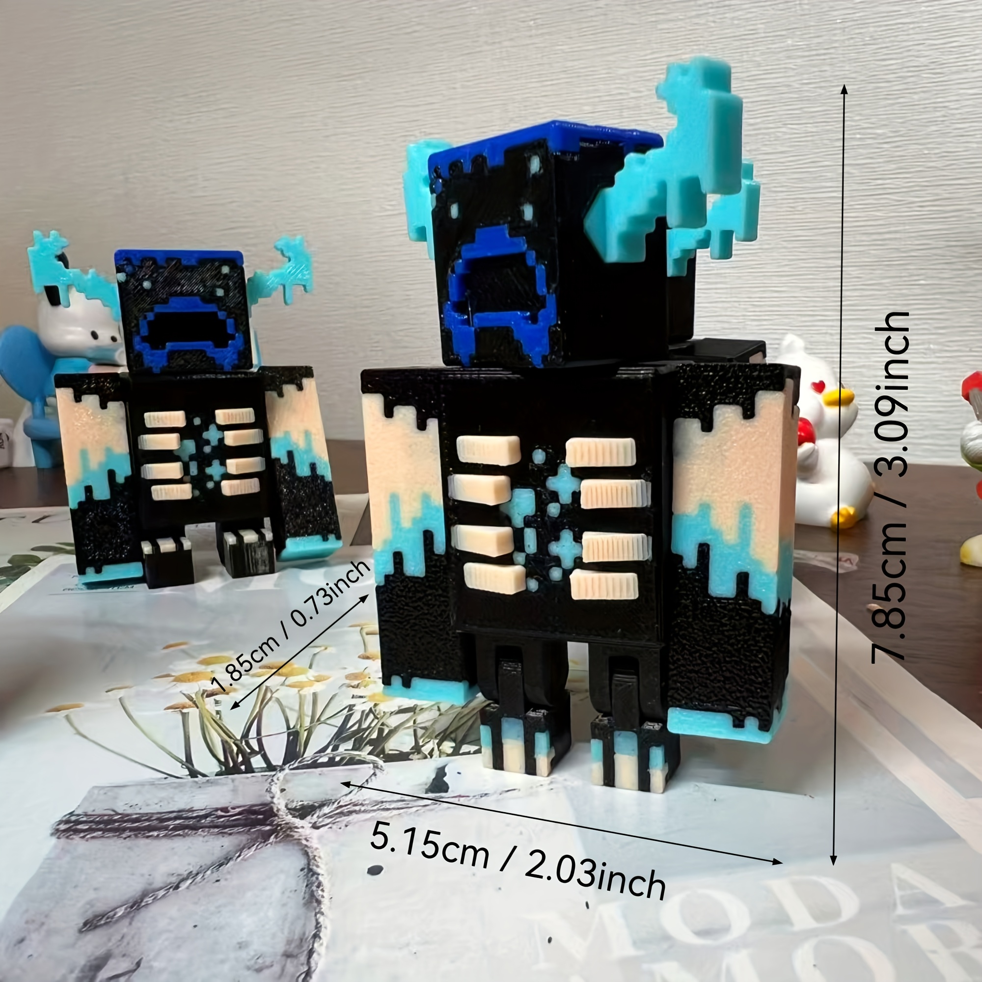 Image of Pixel Viewer, Desktop Counter Decorations, Gift Ideas, Pixel Warden Ornaments Desk Decorations, Pixelated Design, Suitable For Halloween And Christmas Home Decorations - Desktop Display, Design