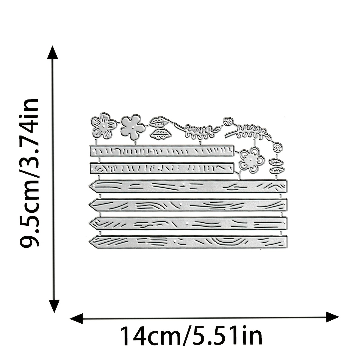 E-shop Kreative Metall Schneide Stempel für Zäune, mit floralen Motiven, ideal für Scrapbooking, Muttertag Karten und Kartenherstellung mit