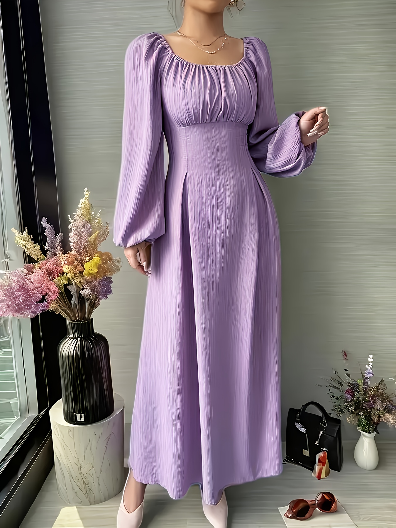 light purple dress sold on Temu United States