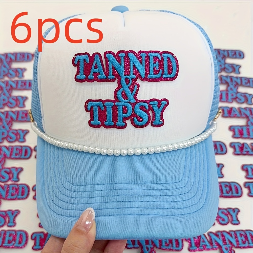 Set Of 6 Premium Handcrafted English Letter Patches Tanned & For Ironing On Fabric, Ideal For Decorating Jeans, Jackets, Backpacks, And Trucker Hats. Perfect Gift For Boys