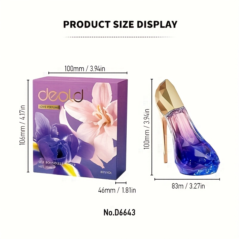 Image of High Heel Shaped Perfume - & Eau De Parfum, Floral Fragrance, Long Lasting Perfume Spray For Women, 30ml, Elegant Gift For Valentine's Day