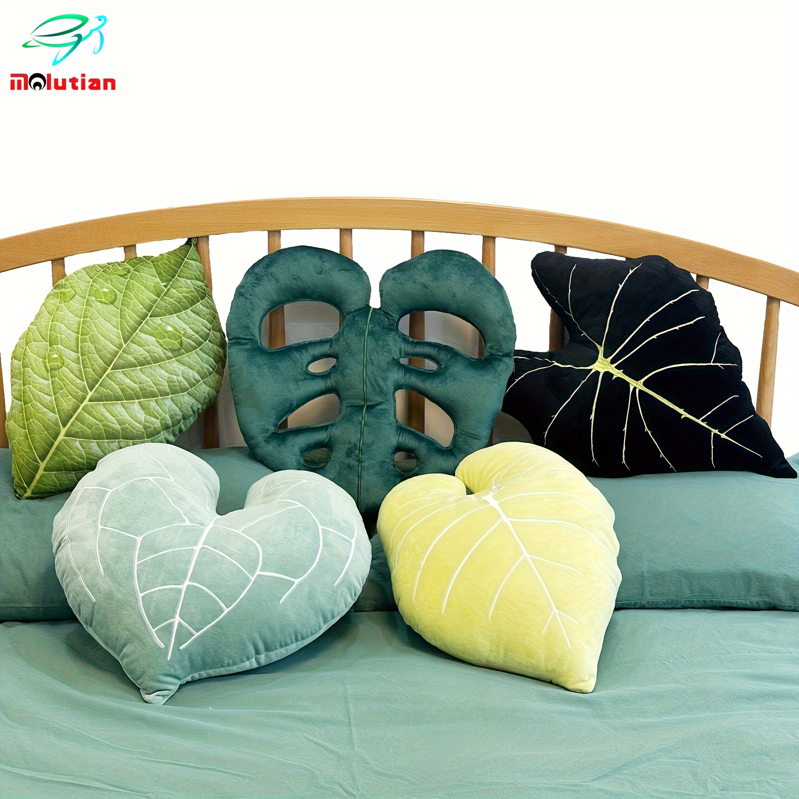 

5 Style Leaf Plush 3d Leaft Pillow 3d Accent Monstera Deliciosa Deep Forest Throw Pillow For Couch Sofa Living Room Home Decor Gift For Plant Lovers Halloween Decor Thanksgiving、christmas Gift