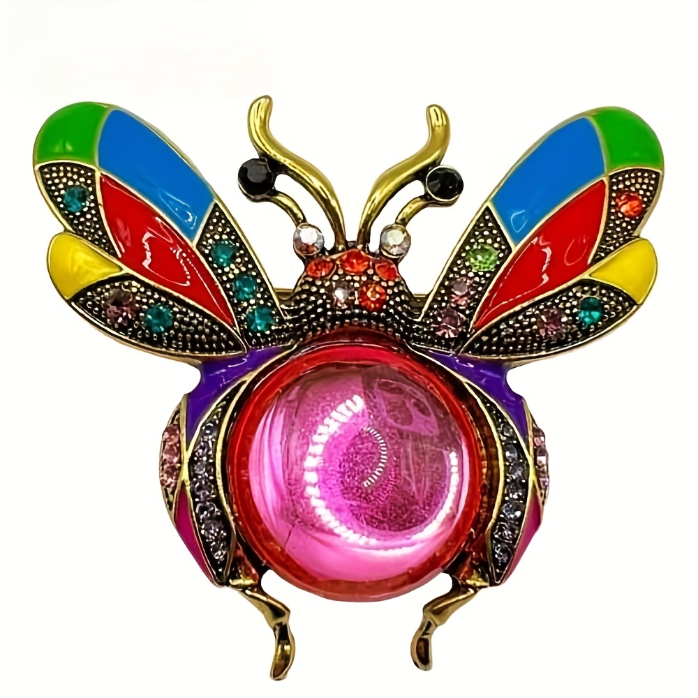 TEMU Broche Pin de Lujo con Diseño Hermoso de Abeja e para , Adiciones de Joyería, Regalo Sorpresa para en y Fiestas
