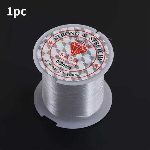 transparent nylon beading thread non elastic braided craft beading cord for beading necklace making and bracelet making clear fishing line wire for bracelet making beading essentials