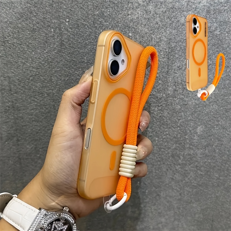 Jelly New Magnetic Suction + Rope Suitable for Apple Suitable for iPhone14/15 Mobile Phone Case 11 12 12pro 12pm 13 13P 13promax 14 14pro 14promax 14plus 15 15pro 15plus 15pm 16 16pro 16plus 16promax Mobile Phone Case