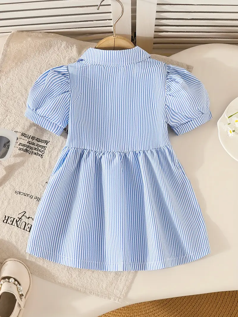 short sleeved striped embroidered shirt dress - Temu Qatar short sleeved striped embroidered shirt dress - Temu Qatar