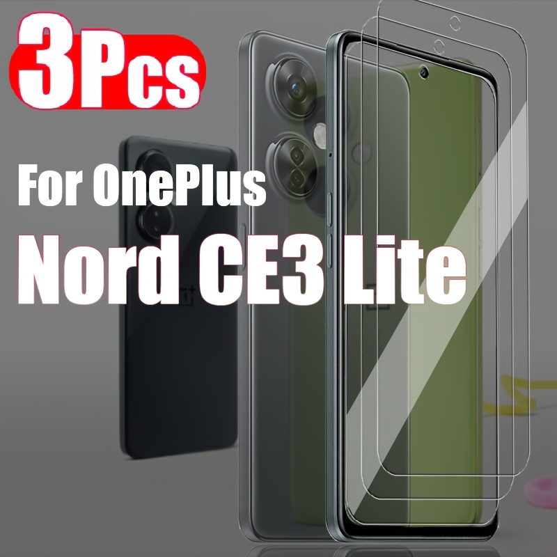 

3pcs Tempered Glass For Oneplus Nord Ce 3 Lite Screen Protector Glass Film