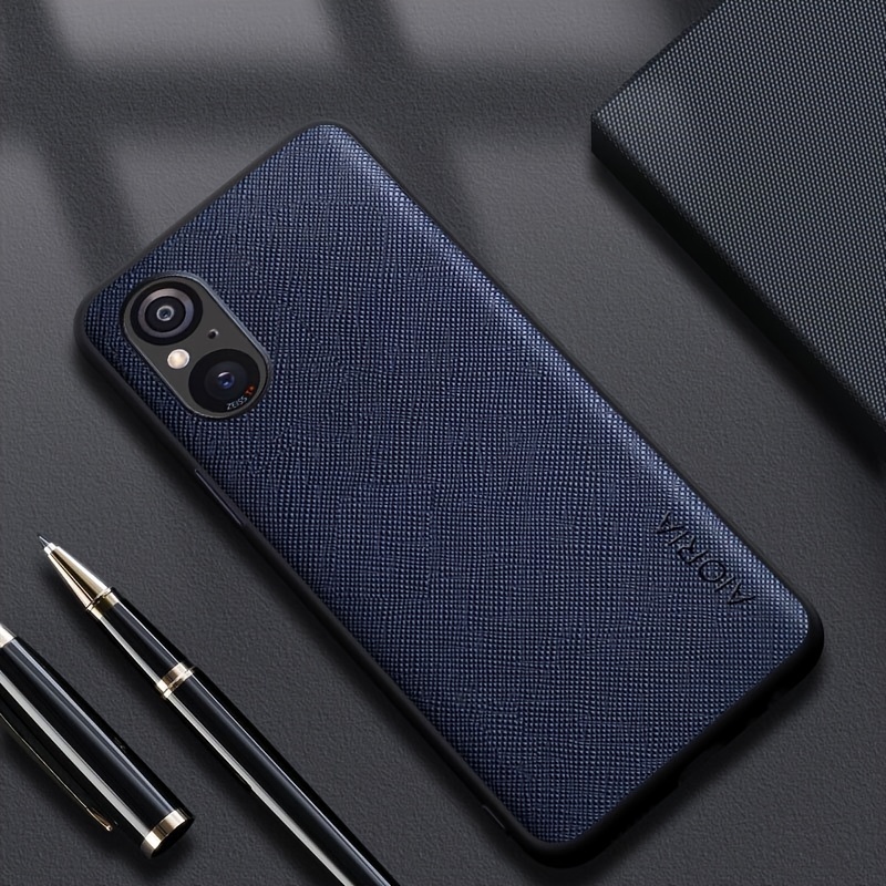 TEMU Case For Xperia 1 10 5 Iii Iv V 5 Ii Ace 2 Ace Iii Xz3 Xz4 Luxury Business Solid Color Cover For Xperia 1