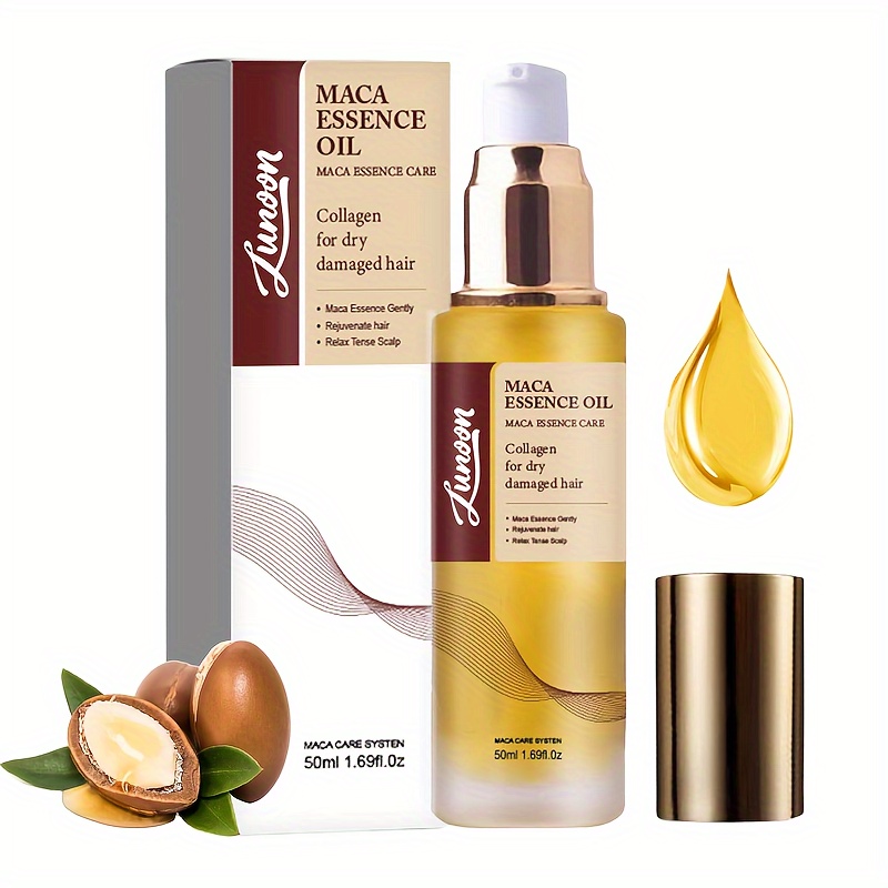 Óleo de Argan Marroquino para Cura Capilar Óleo de Argan Prensado a Frio e Leve Soro Capilar para Cabelos Secos e Danificados 50ml (2 Frascos) detalhes 2