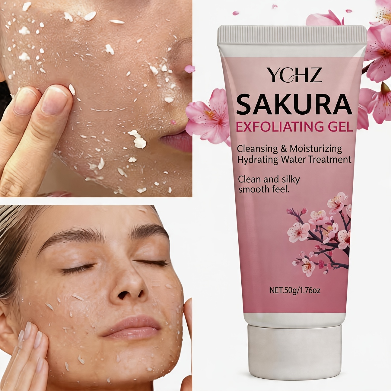 50g cherry   exfoliating facial cleanser a gentle hypoallergenic formula that   cleanses without leaving a greasy residue or clogging pores suitable for   tones this exfoliating gel is designed for daily skincare use by   men Product details 1