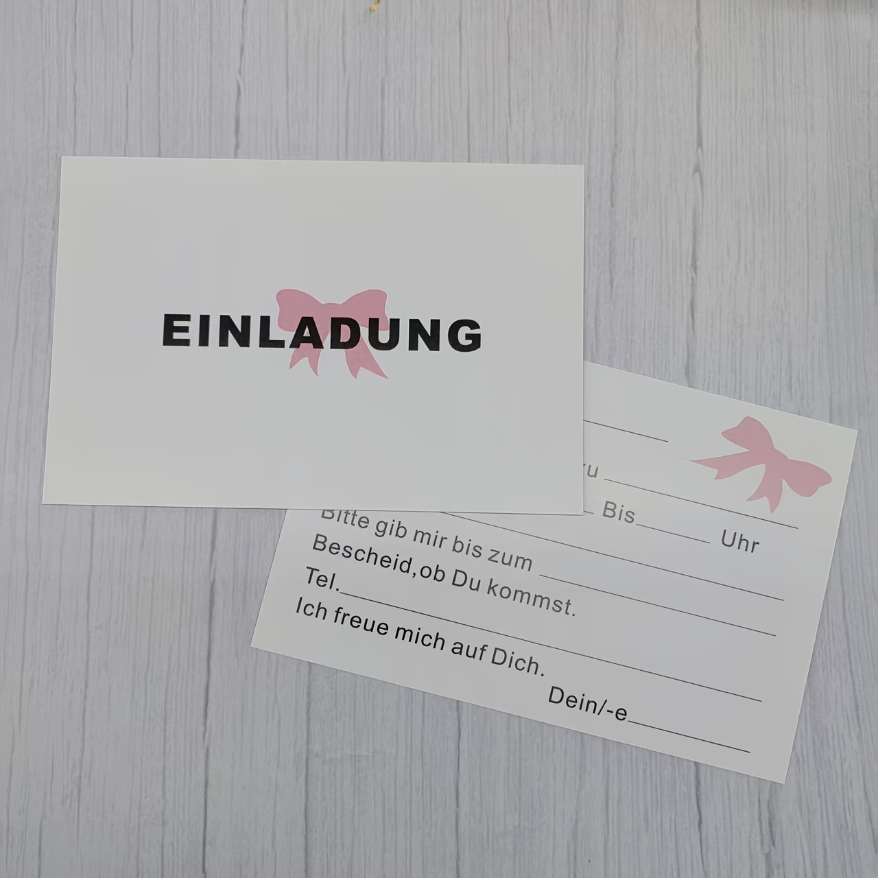 E-shop 25 Stück/Pack Elegante Leere Einladungskarten im Deutschen Stil – Ideal für Partys, Hochzeiten, Geburtstage – Leere Eventkarten mit Deutscher