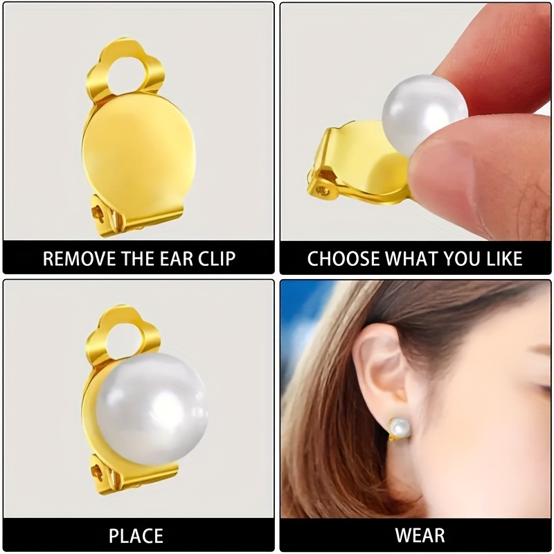 Diy Earrings Jewelry Accessories Clip Hanging Hoop No Pierced Ear Clips