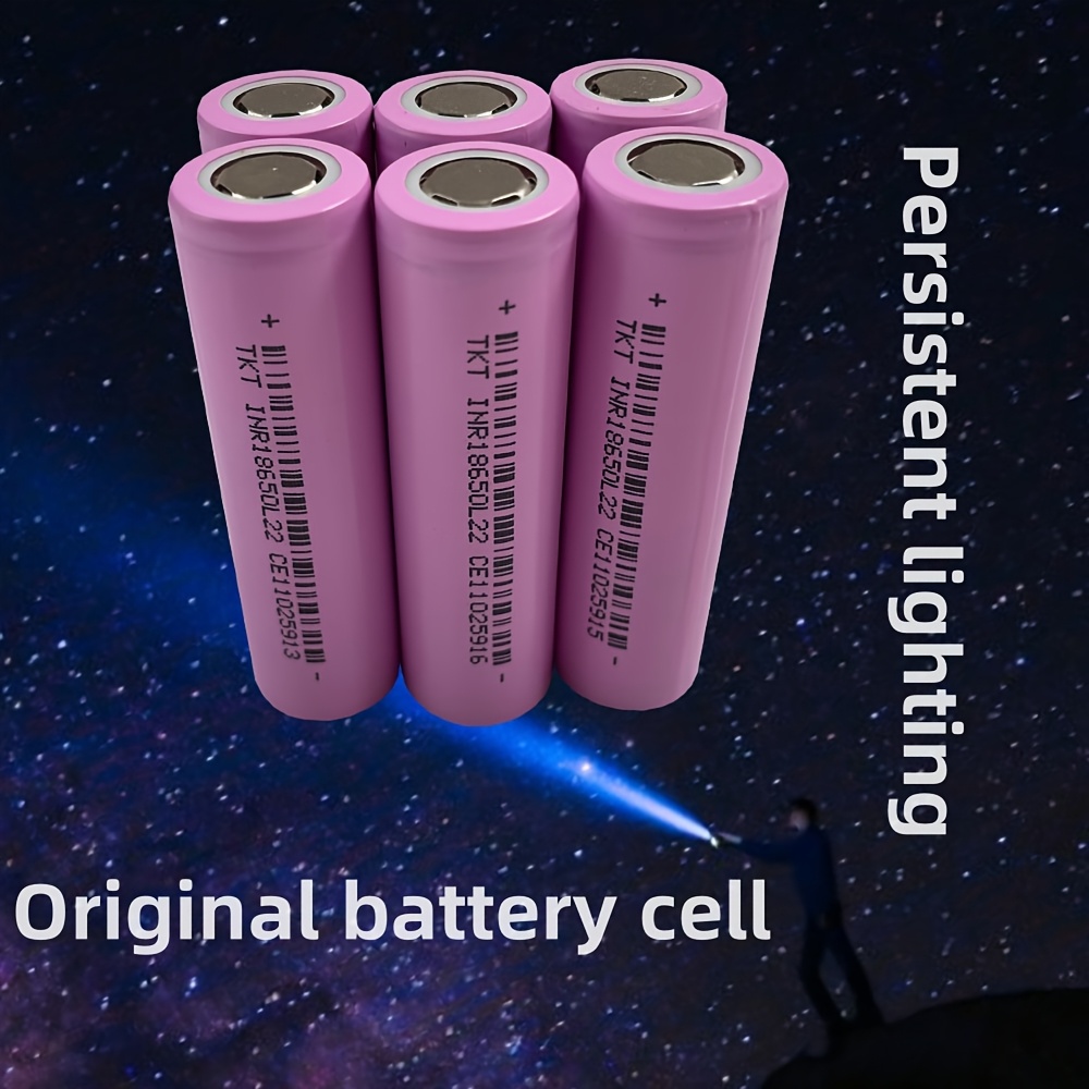 

High-capacity 18650 Rechargeable Lithium Battery, 3.7v 2200mah - Portable Fans & Powerful Flashlights, -, Flashlight