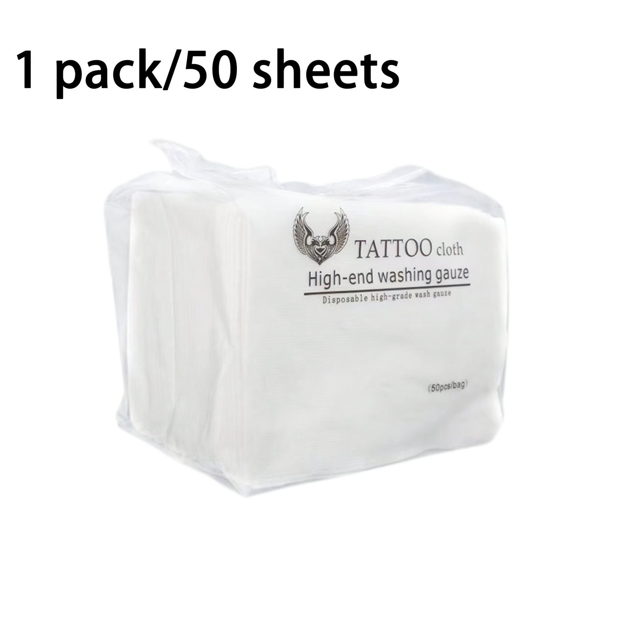 TEMU Tattoo Wipes, Water-absorbent Cleaning Cloths, Used For Tattoos, Tattooing, Makeup Removal, Dry Wiping Towels, Non-woven Fabric, Suitable For