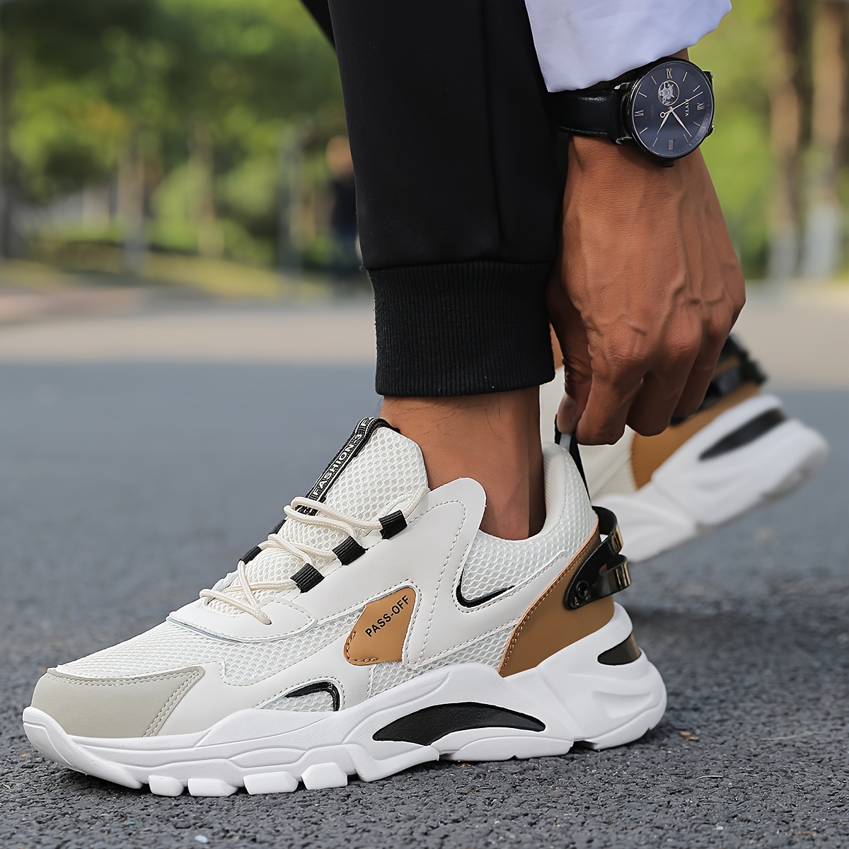 Image of Sneakers, 2026 /summer Men's Shoes, Trendy Youth Sports Casual Running Dad Shoes, Stylish And Versatile, Instagram-