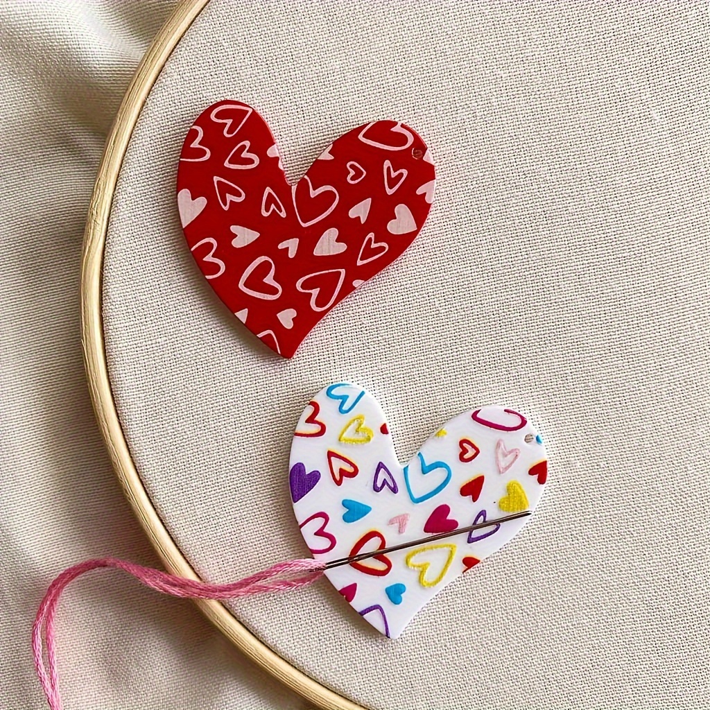 

2pcs- Magnetic Heart Needle Holders For Stitch, Accessories For Stitch Embroidery, 2pcs