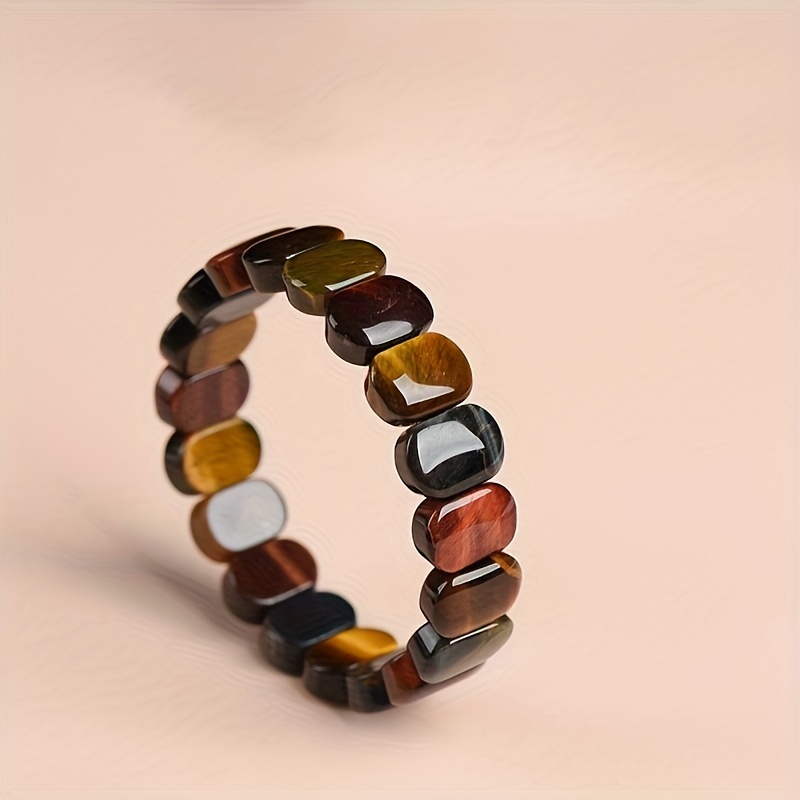 TEMU 1pc Natural Bracelet Eye Bracelet For Men Women